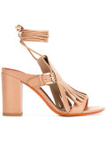 buckled fringed sandals