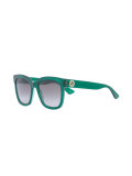 square frame glitter sunglasses