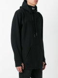 tape detail hoodie 