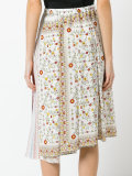 multi-print asymmetric skirt