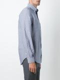 small check button down collar shirt