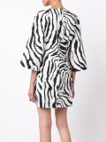wide sleeve boat neck dress