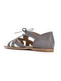 leather flat sandals