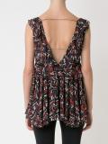 geometric print blouse