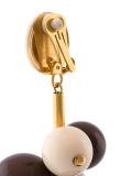 sphere cluster clip on earrings