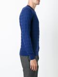 jacquard crew neck jumper