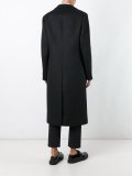 peaked lapel long coat