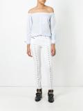 embroidered details jeans 