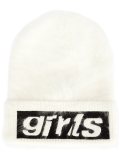 girl embroidered beanie