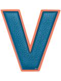 'V' sticker