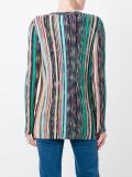 ribbed V-neck cardigan