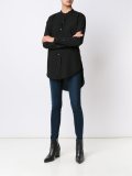 band collar shirt