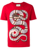 snake print T-shirt