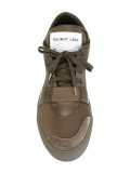contrast lace-up sneakers