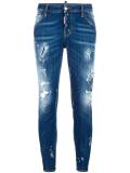 Cool Girl cropped distressed jeans 