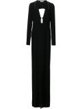 deep plunge neck dress