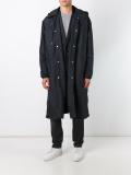 长款连帽防风夹克