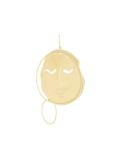 moon face earrings