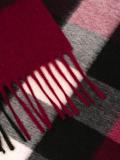checked embroidered scarf