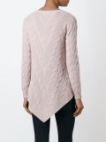 v-neck and hem jumper