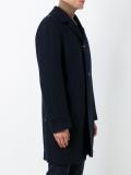 buttoned single breasted coat