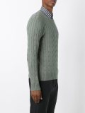 cable knit logo jumper 