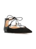 'Rosie' lace-up ballerinas