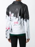 'Painted' biker jacket