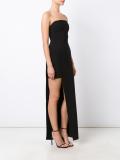 strapless asymmetric dress