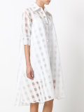 sheer shirt dress