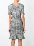 v-neck tweed dress