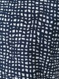 distorted check print T-shirt