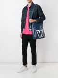 logo print shoulder bag 