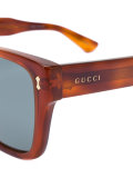 transparent square frame sunglasses