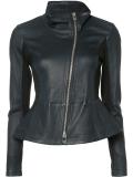 off-centre zip jacket