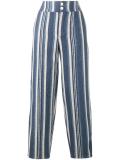 striped canvas trousers