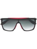 oversized contrast trim sunglasses