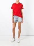 embroidered denim shorts