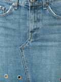 eyelet detail denim skirt