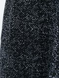 flocked A-line skirt