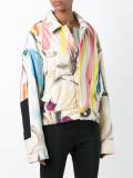 abstract print jacket