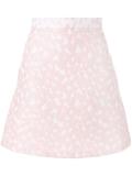heart jacquard mini skirt
