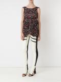 geometric print blouse