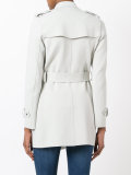 tie-waist trench coat