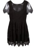 jacquard flared dress