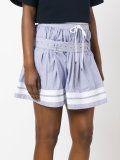 striped belted skirt