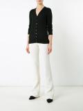 contrast-back cardigan