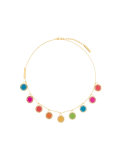 multi logo disc pendant necklace
