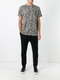 camouflage print T-shirt