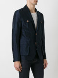 button-embellished blazer